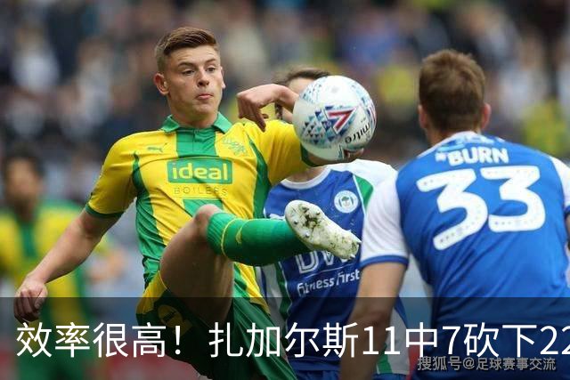 效率很高！扎加尔斯11中7砍下22分4板4助 罚球6中6